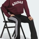 Adidas Chenille Logo Graphic Maroon Jacket