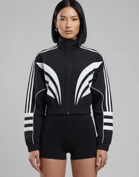Adidas Crop Woven Black Jacket