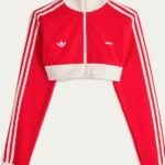 Adidas Cropped Red Jacket