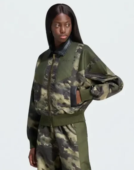 Adidas Eqt Aop Green Bomber Jacket