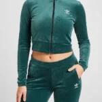Adidas Essential Slim Velour Track Jacket