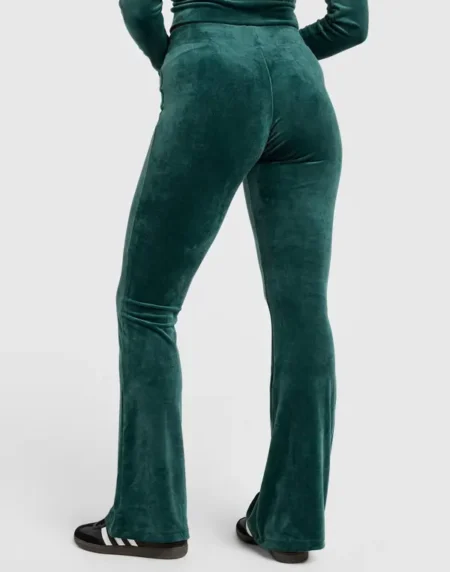 Adidas Essential Velour Green Track Pants
