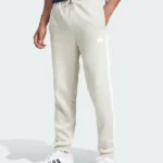 Adidas Essentials 3 Stripes White Pants