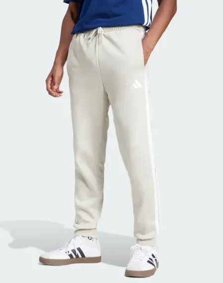 Adidas Essentials 3 Stripes White Pants