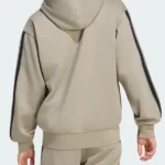 Adidas Essentials Stripes Fleece Hoodie