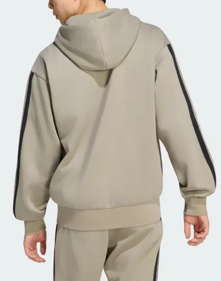 Adidas Essentials Stripes Fleece Hoodie