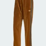 Adidas FirebIird Velour Brown Track Pants