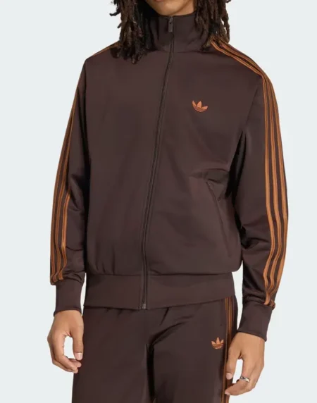 Adidas Firebird Track Brown Jacket