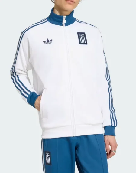 Adidas Greece Track White Jacket