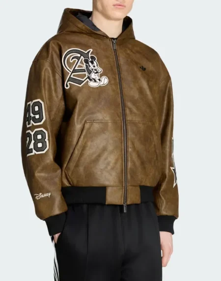 Adidas Mickey Mouse Dreams Brown Jacket