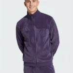 Adidas Original Velour Purple Track Top