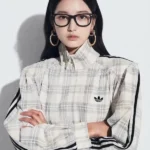 Adidas Plaid Seersucker White Jacket