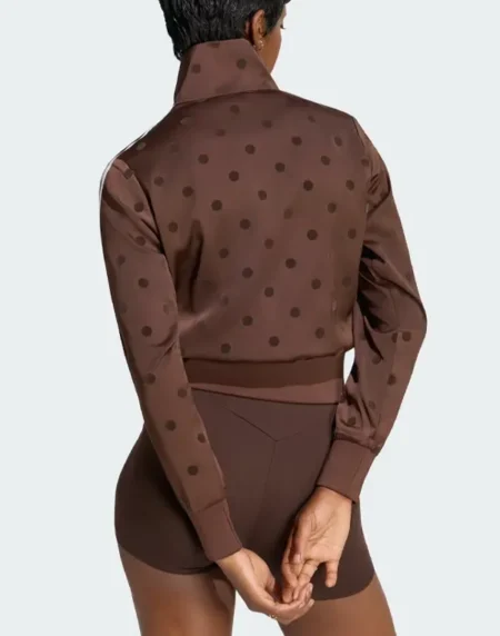 Adidas Polka Dots Track Dark Brown Top