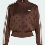 Adidas Polka Track Dark Brown Top