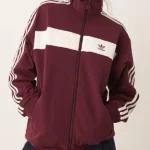 Adidas Retro Burgundy Track Jacket