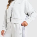 Adidas Spacer Zip Gray Track Top