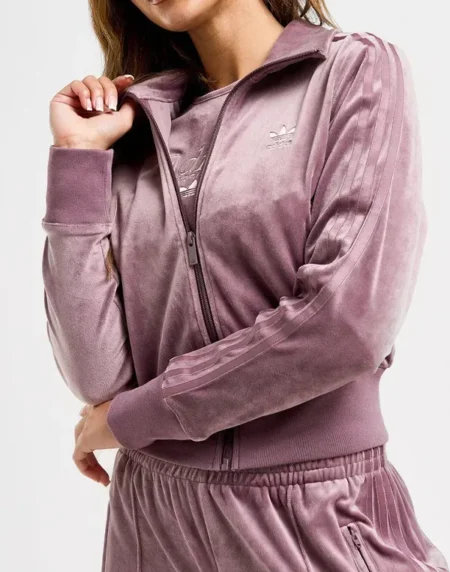 Adidas Firebird Velour Purple Jacket