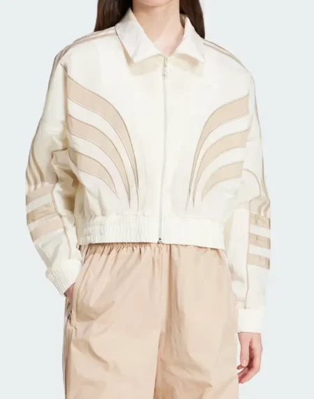 Adidas Woven Track White Jacket