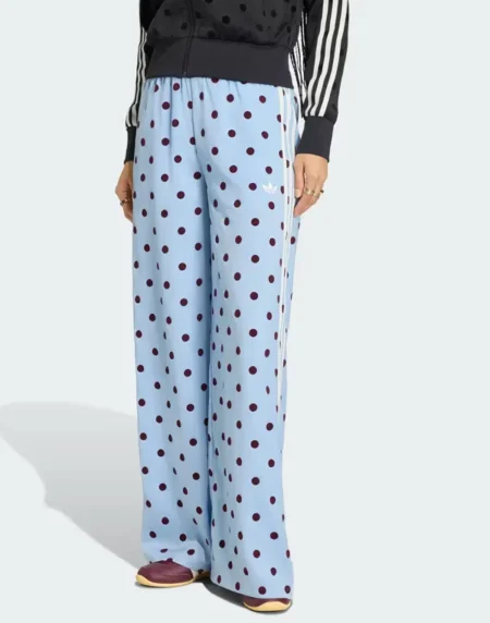 Firebird Polka Dot Light Blue Track Pants