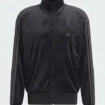 Firebird Velour Track Black Jacket